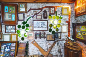 Detalle de una pared interior de la Casa Museo Axarquía con elementos tradicionales